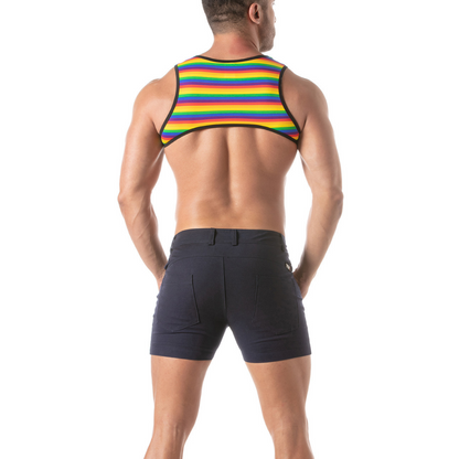 Rainbow Harness van TOF Paris, ontworpen voor gay mannen en te koop bij Flavourez.