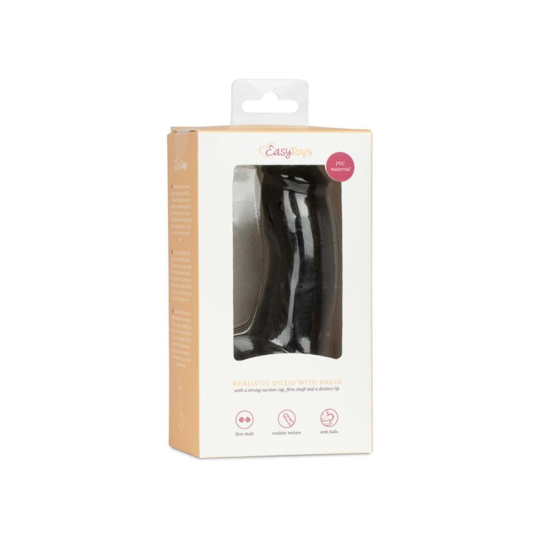 Realistische dildo van 12 cm gemaakt van Siliconen van het merk EasyToys. Perfect voor gay mannen en te koop bij Flavourez.