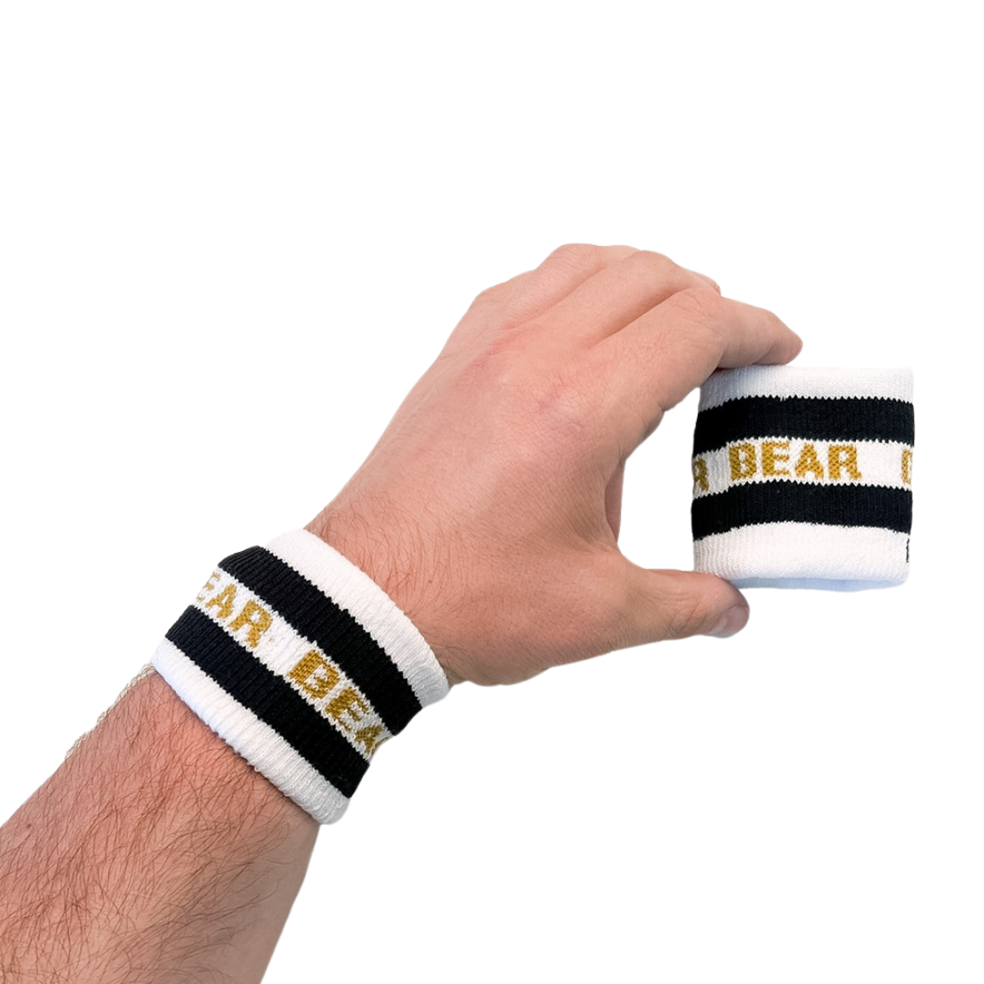 2 'Bear Identity'Polsbandjes ontworpen door Barcode. Perfect voor gay mannen en te koop bij Flavourez.