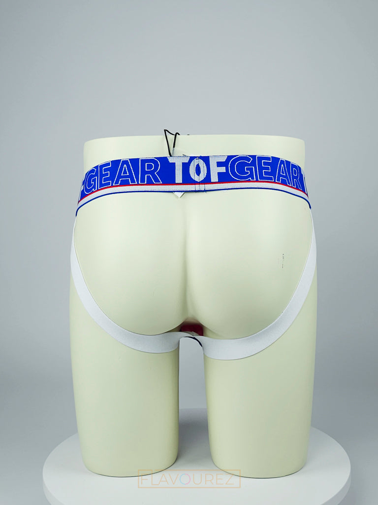 Roze katoenen jockstrap van het Franse modehuis Tof Paris. Perfect voor gay mannen en te koop bij Flavourez.