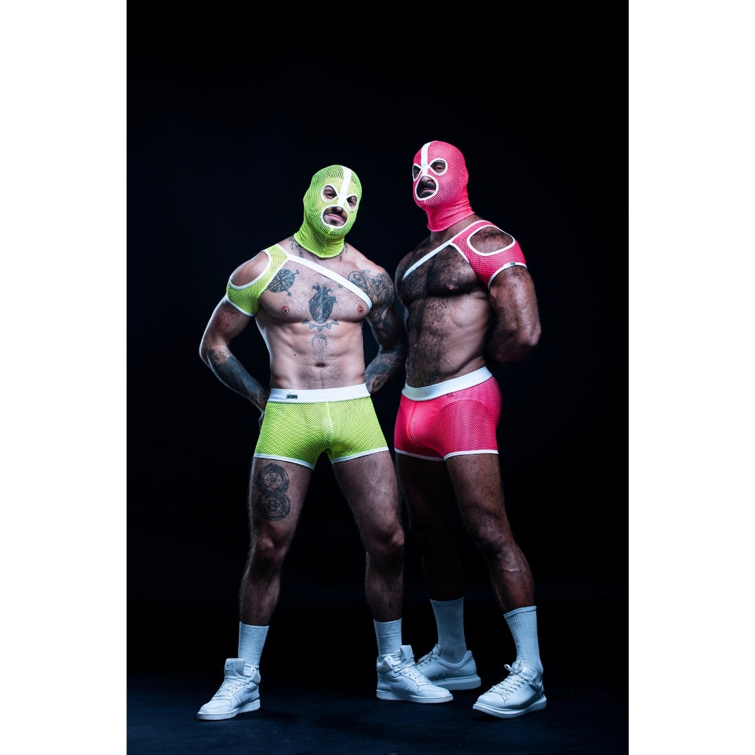 Neon gele gay party short. Ontworpen door Tof Paris voor gay mannen en te koop bij Flavourez.