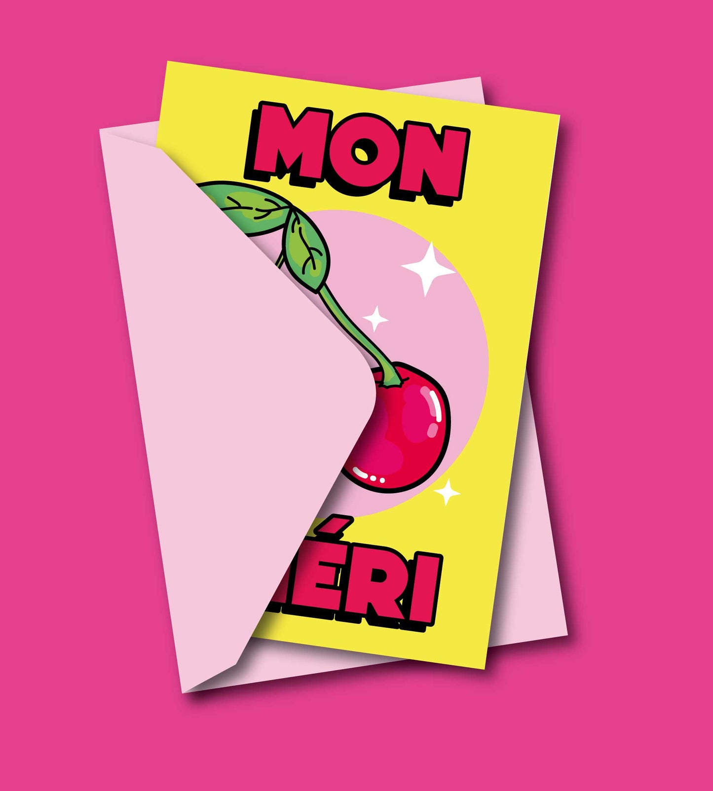Mon Chéri Cherry Love Biglietto di San Valentino + Busta