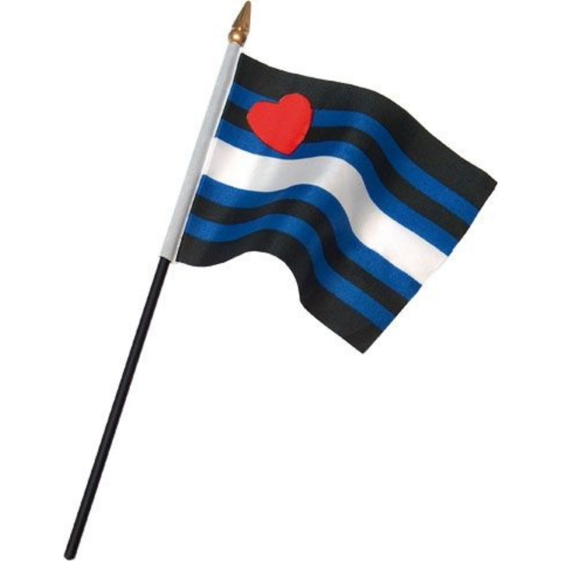 Leather Pride handvlag op stok geproduceerd door Mister B. Te koop bij Flavourez.