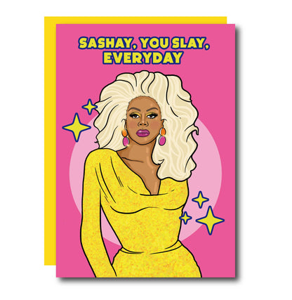 Tarjeta de felicitación RuPaul Sashay You Slay Everyday