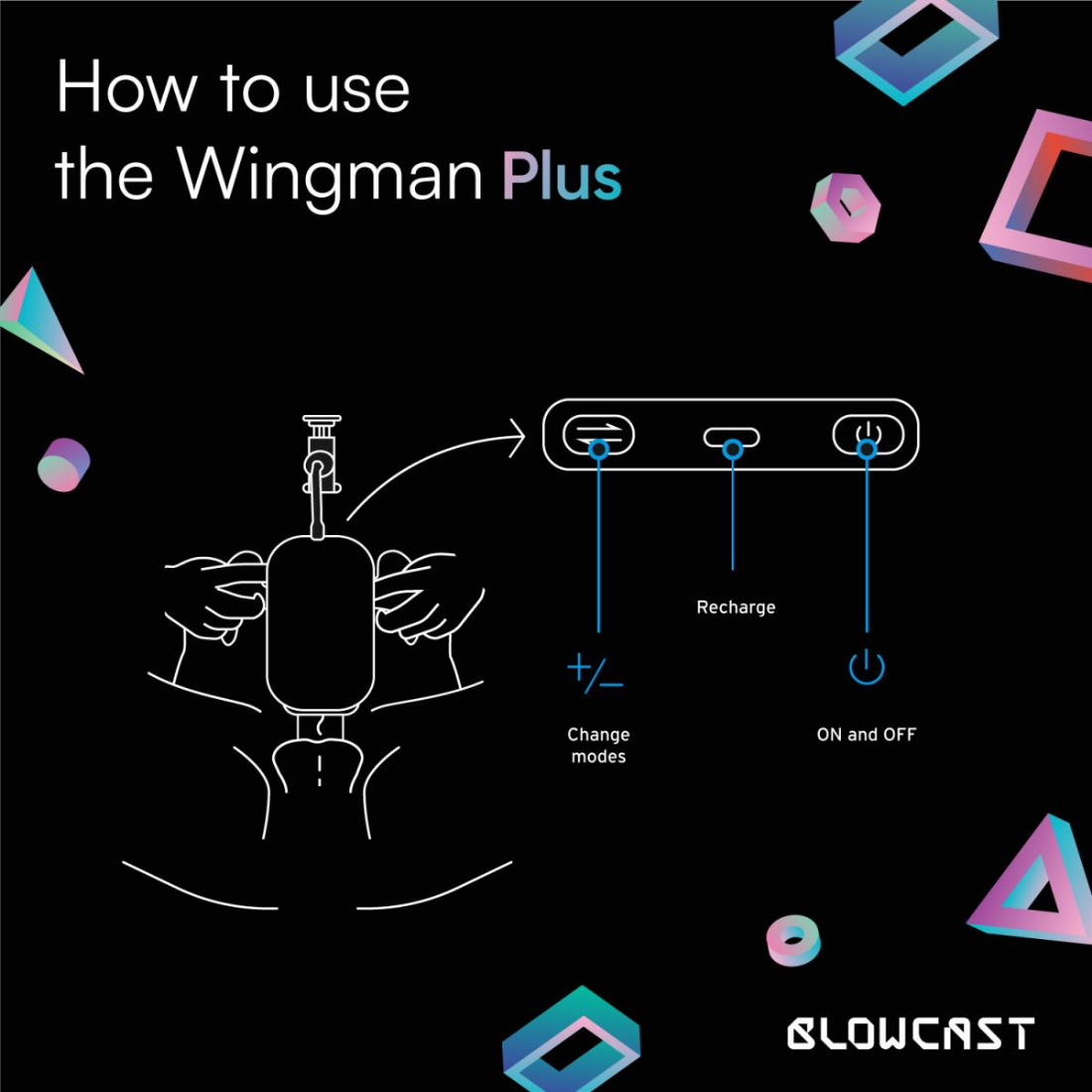 BLOWCAST - Wingman Plus - Masturbatore automatico