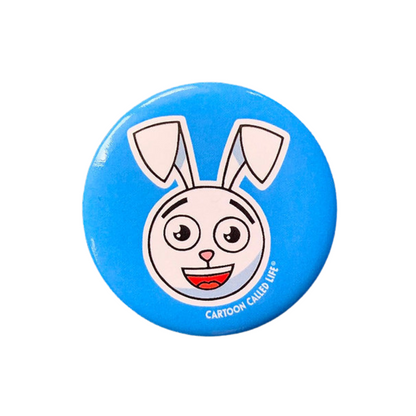 Buy Bunny’s “Badges set of 6” from Cartoon Called Life at Flavourez.