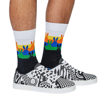 Buy Bunny’s “Rainbow” socks from Cartoon Called Life at Flavourez.