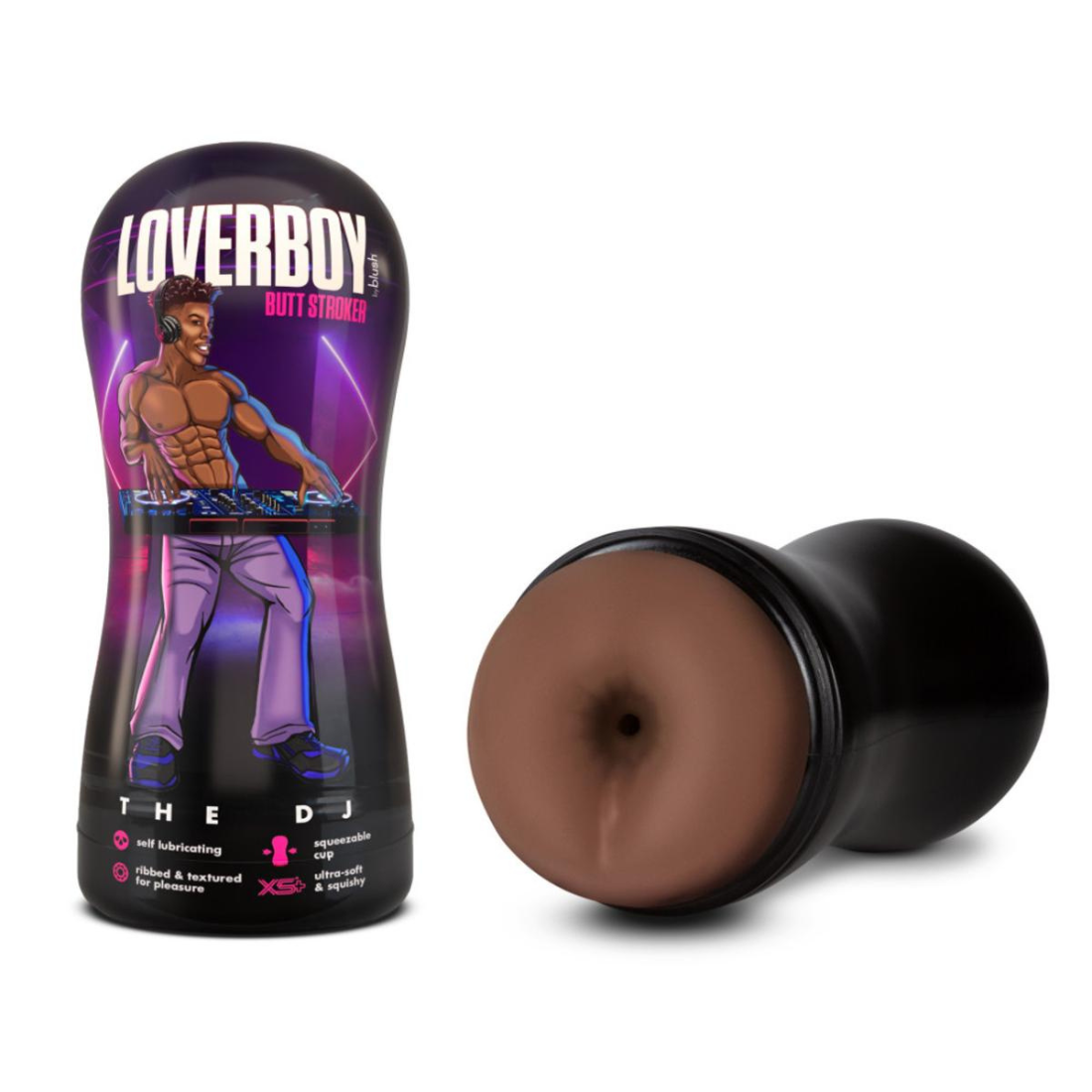 De Loverboy masturbator van Blush heeft een zwarte anus opening. Gemaakt voor gay mannen en te koop bij Flavourez.