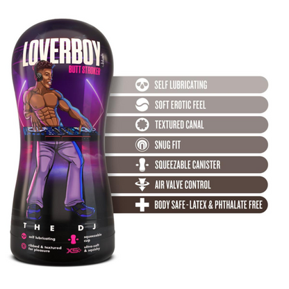 De Loverboy masturbator van Blush heeft een zwarte anus opening. Gemaakt voor gay mannen en te koop bij Flavourez.