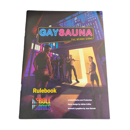 Gay Sauna The Board Game, buy gay and LGBTQ+ themed board games at Flavourez