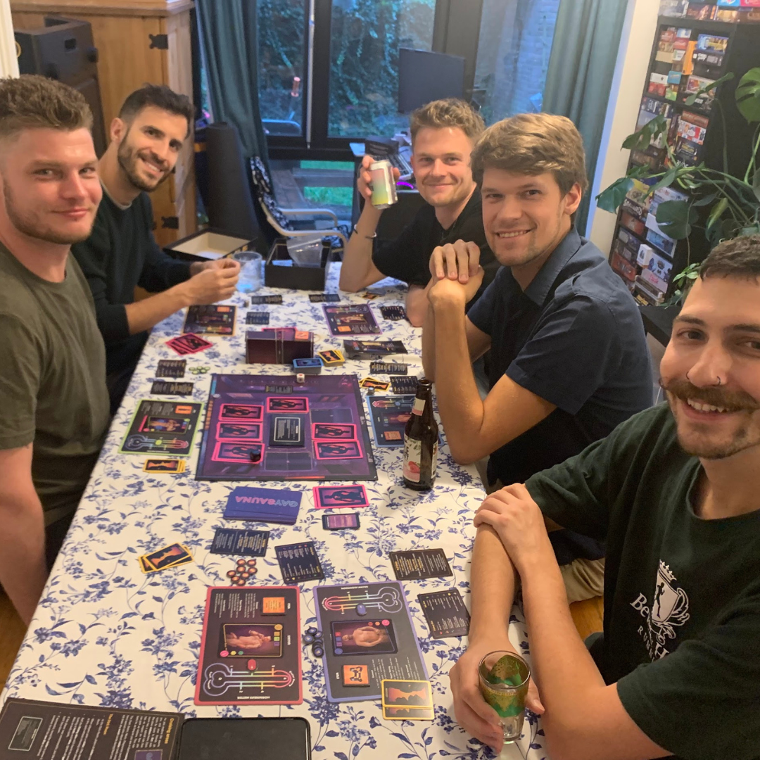 Gay Sauna The Board Game, buy gay and LGBTQ+ themed board games at Flavourez