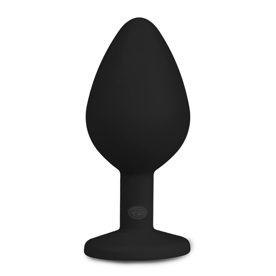 Medium zwarte buttplug gemaakt van siliconen met diamant. Ontworpen door EasyToys voor gay mannen en te koop bij Flavourez.