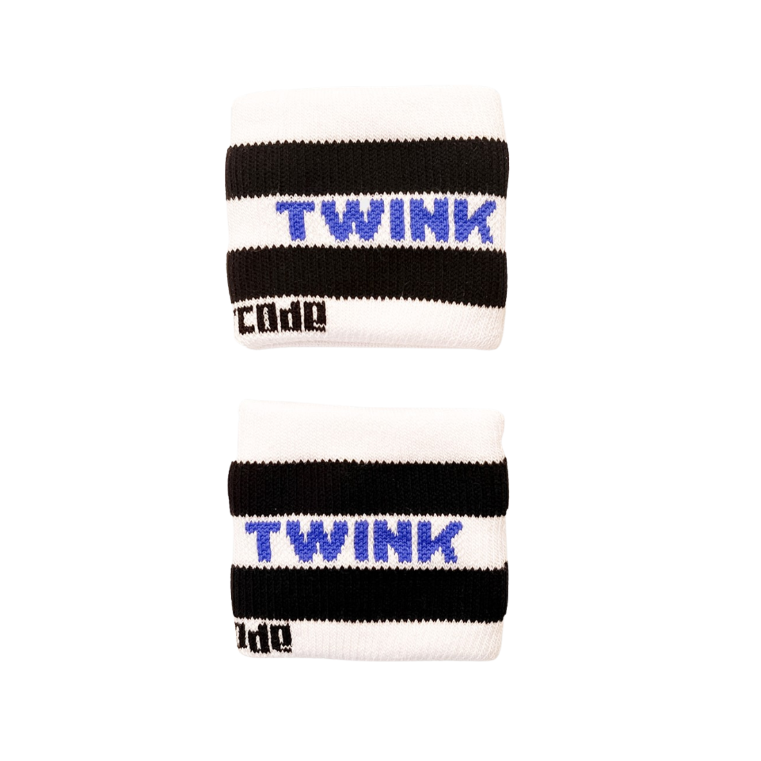 2 ' Twink Identity' Polsbandjes ontworpen door Barcode. Perfect voor gay mannen en te koop bij Flavourez.