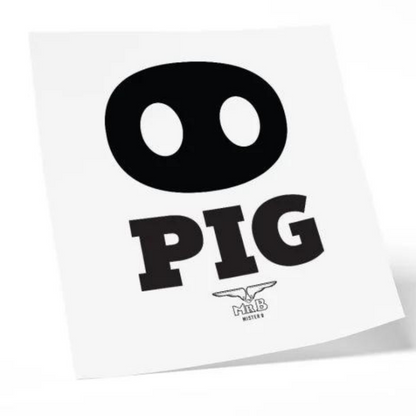 Mister B - Temporary tattoo - Pig