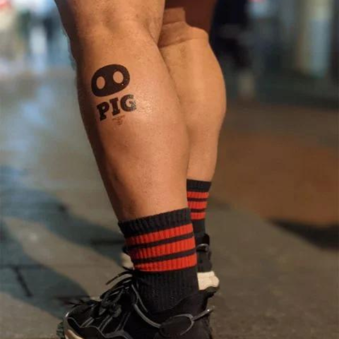 Mister B - Temporary tattoo - Pig