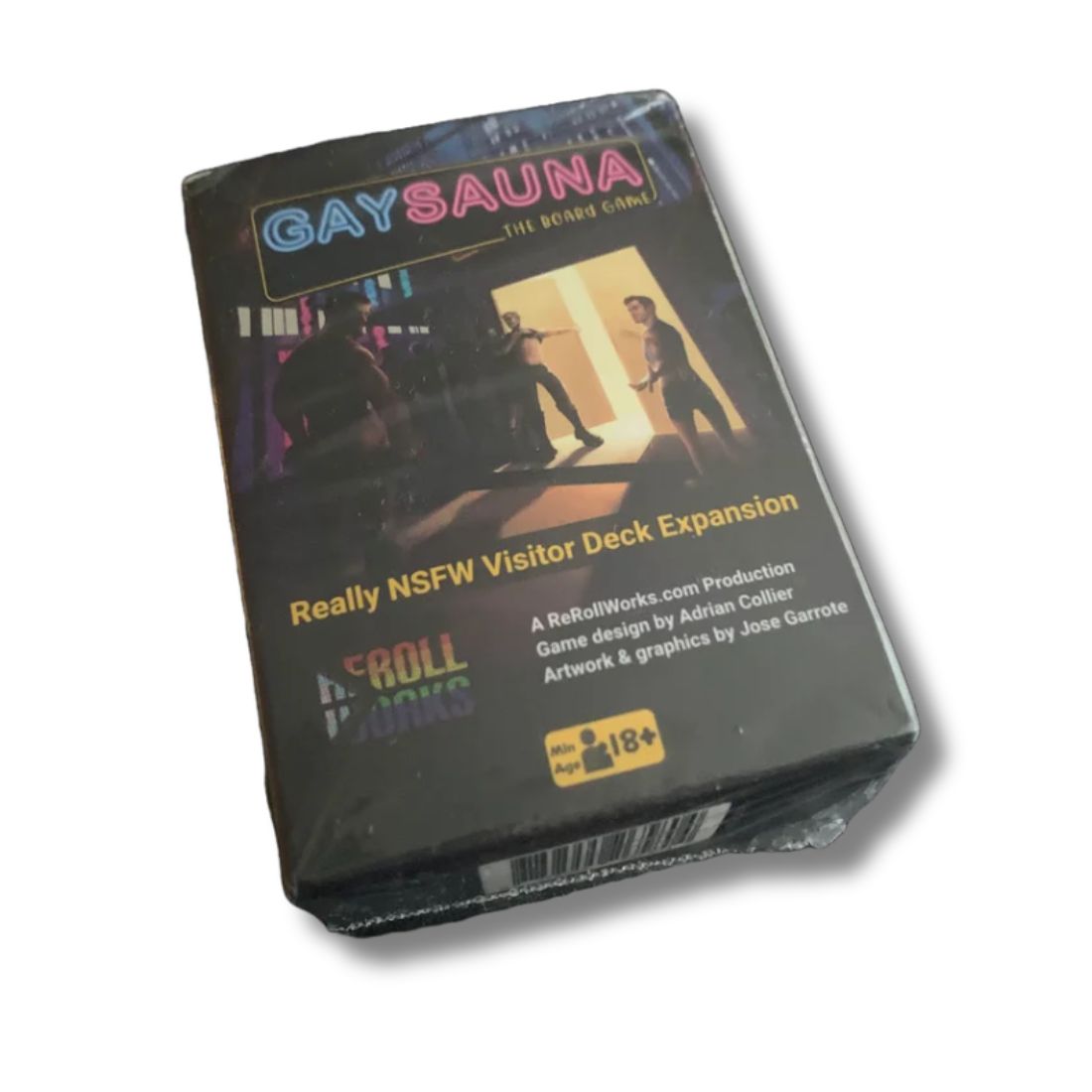 Gay Sauna The Board Game, buy gay and LGBTQ+ themed board games at Flavourez