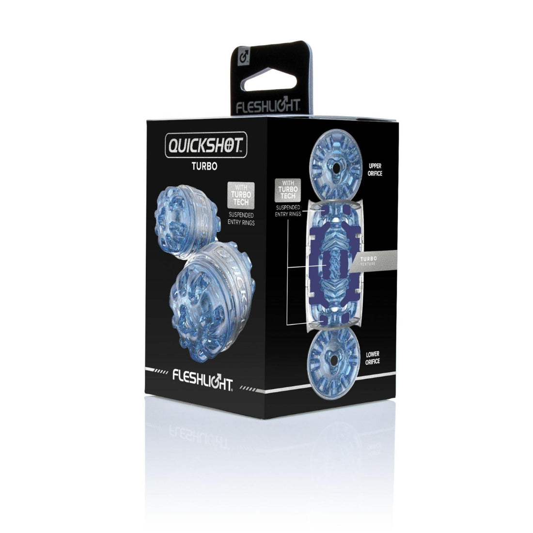 Blauwe Quick shot turbo sleeve van Fleshlight, natuurlijk te koop bij flavourez.nl