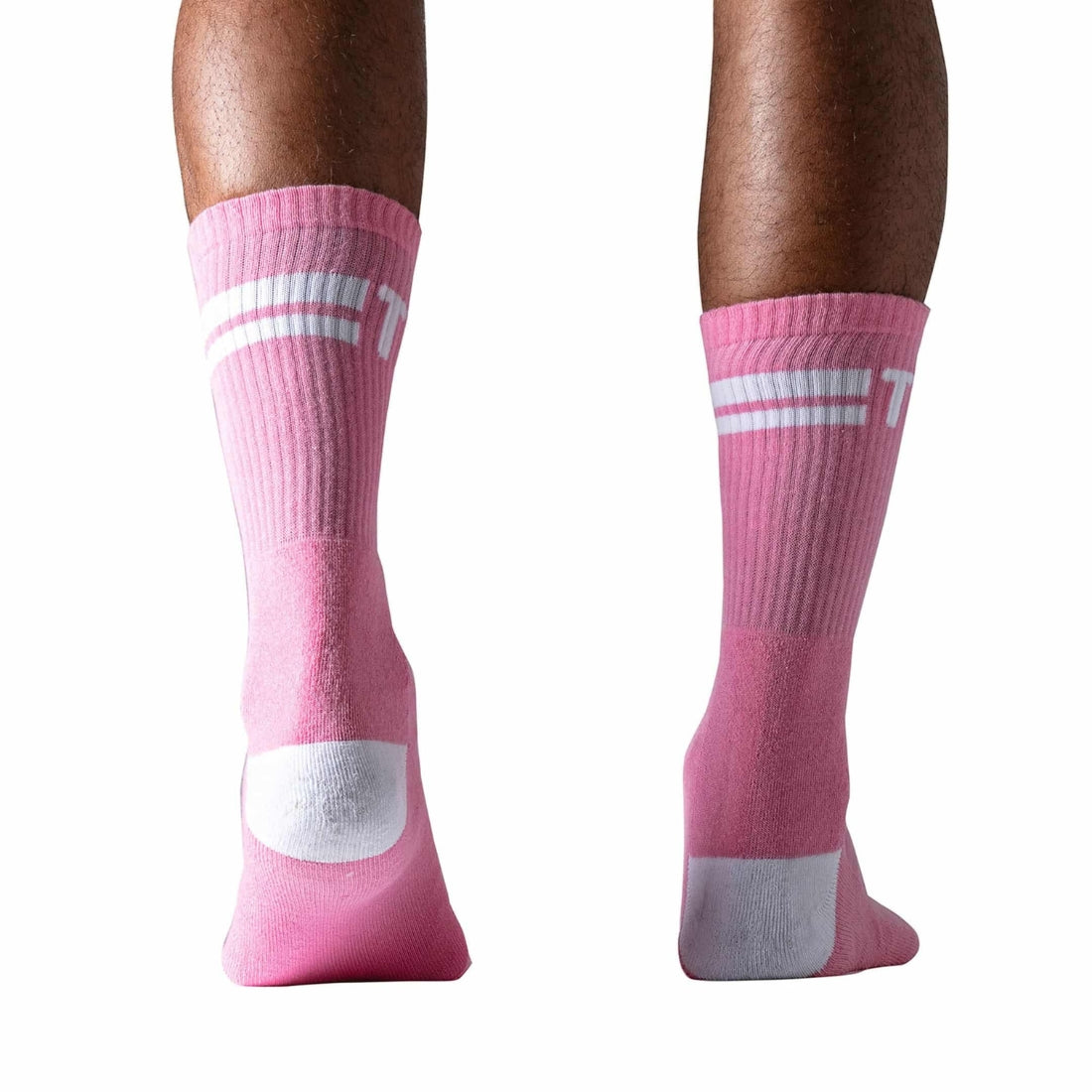 1 paar roze sportsokken, ontworpen door Tof Paris en te koop bij flavourez.nl