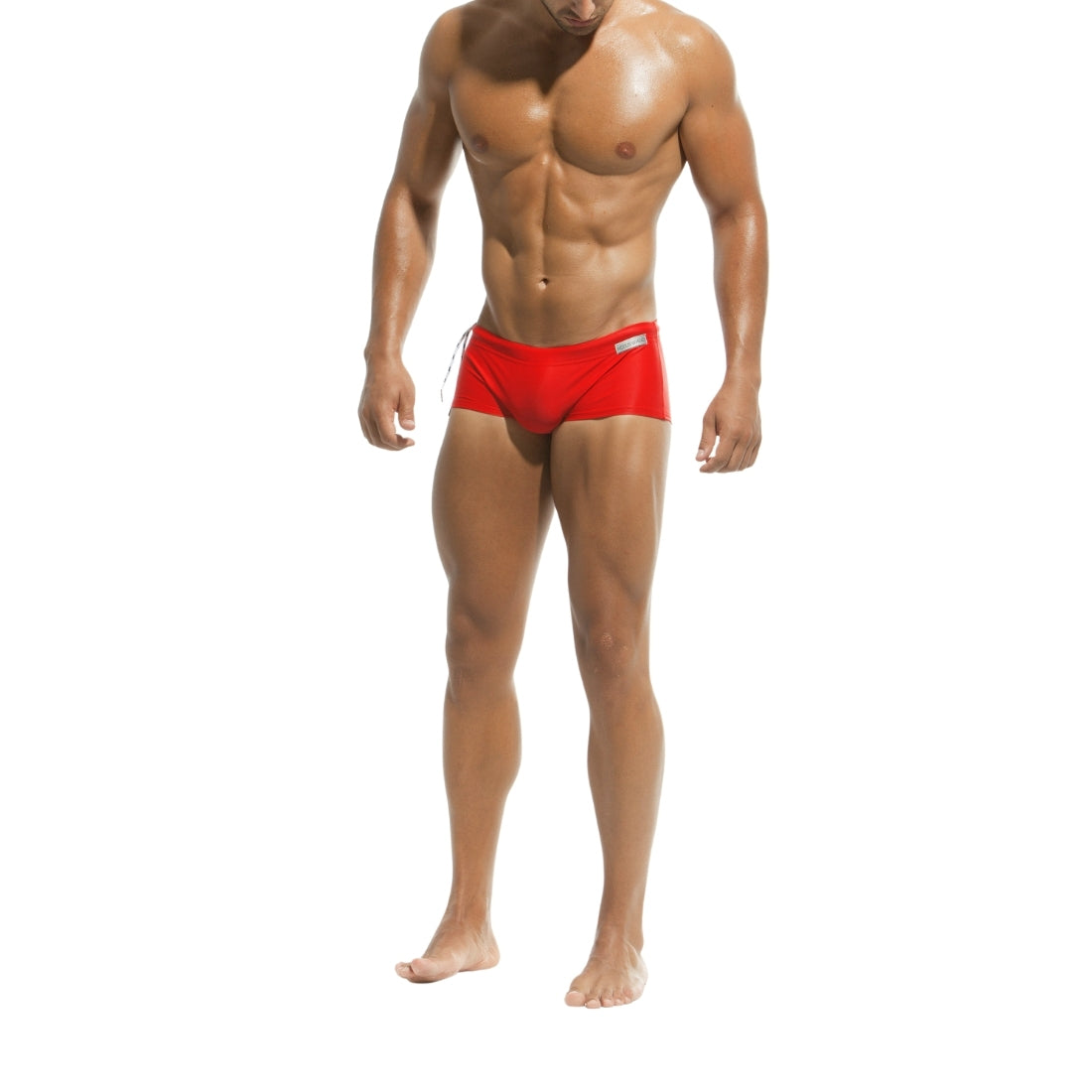 Populaire Brazilian cut zwemboxer in rood. Ontworpen door Modus Vivendi voor gay mannen en te koop bij Flavourez