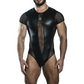Super sexy zwarte gay bodysuit van het befaamde Italiaanse merk Sparta’s Harness, te koop bij Flavourez.
