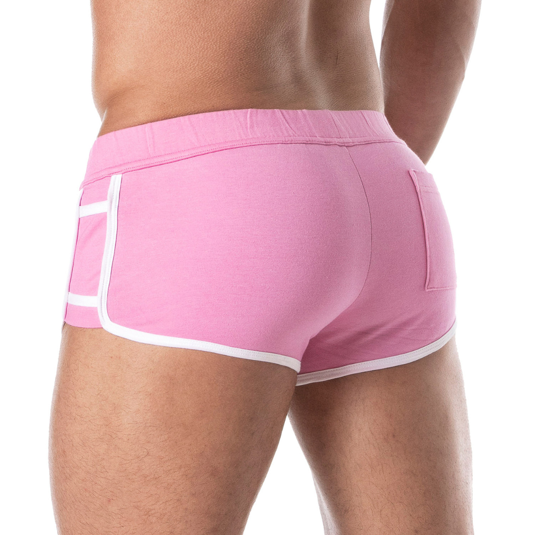 80's style roze retro short, ontworpen door de enige echte Tof Paris perfect voor gay mannen en te koop bij Flavourez.