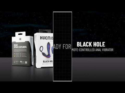 Hueman - Black Hole Anaal Vibrator met Cock Ring - Paars