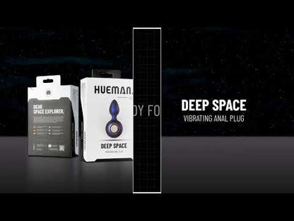 Hueman - Deep Space Vibrerende Butt Plug - Paars