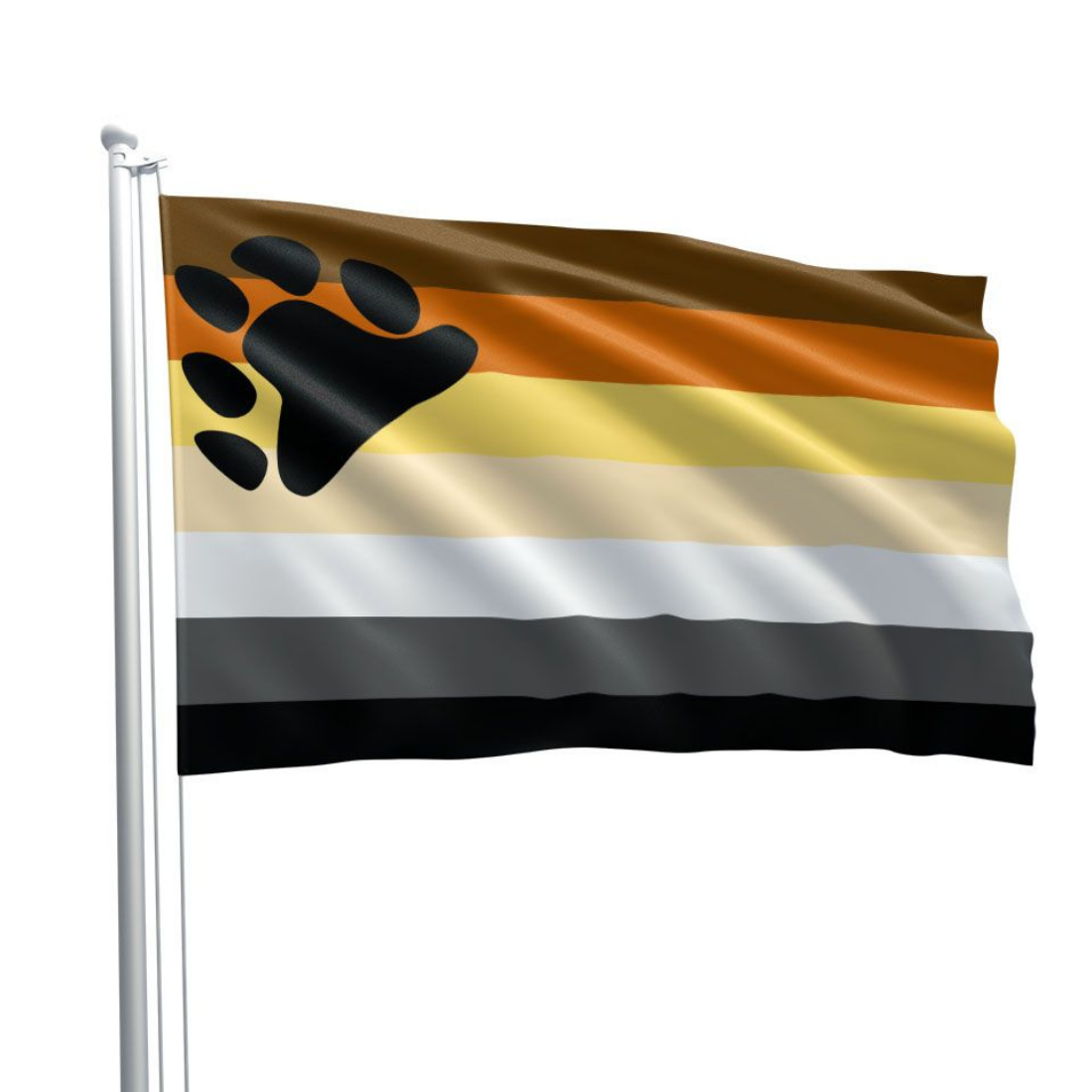 Bear Pride vlag, formaat 90 x 150 cm van Mister B en te koop bij Flavourez.