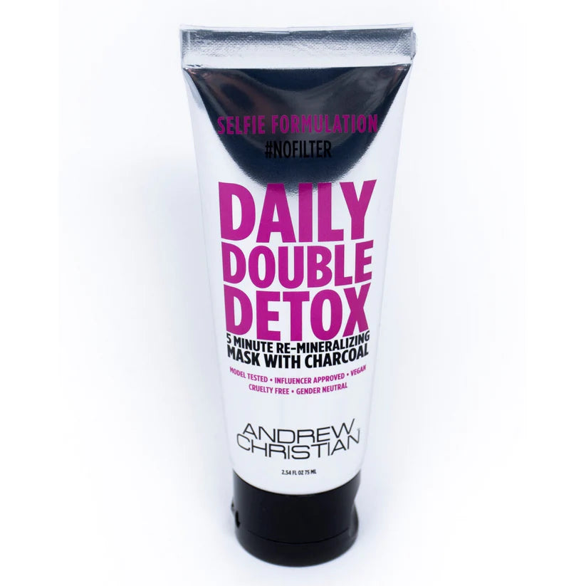 De Daily Double Detox is een beauty masker van Andrew Christian. Het masker is vegan en verkrijgbaar bij Flavourez.nl