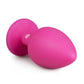 Grote roze butt plug met siersteen gemaakt van zachte siliconen uit de EasyToys Anal Collection. Deze butt Plug en overige EasyToys producten koop je bij Flavourez!