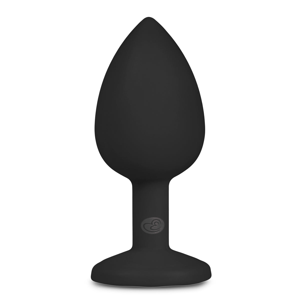 Zwarte kleine butt plug met siersteen gemaakt van zachte siliconen uit de EasyToys Anal Collection. Deze butt Plug en overige EasyToys producten koop je bij Flavourez!
