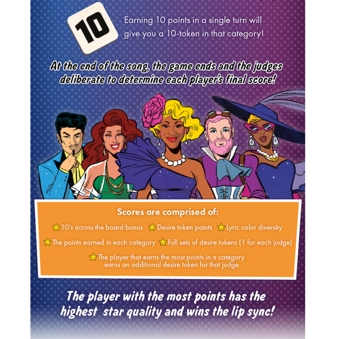 Extravaganza', een strategisch lip-sync batlle bordspel voor de echte RuPaul Drag Race Fans! Te koop bij Flavourez!