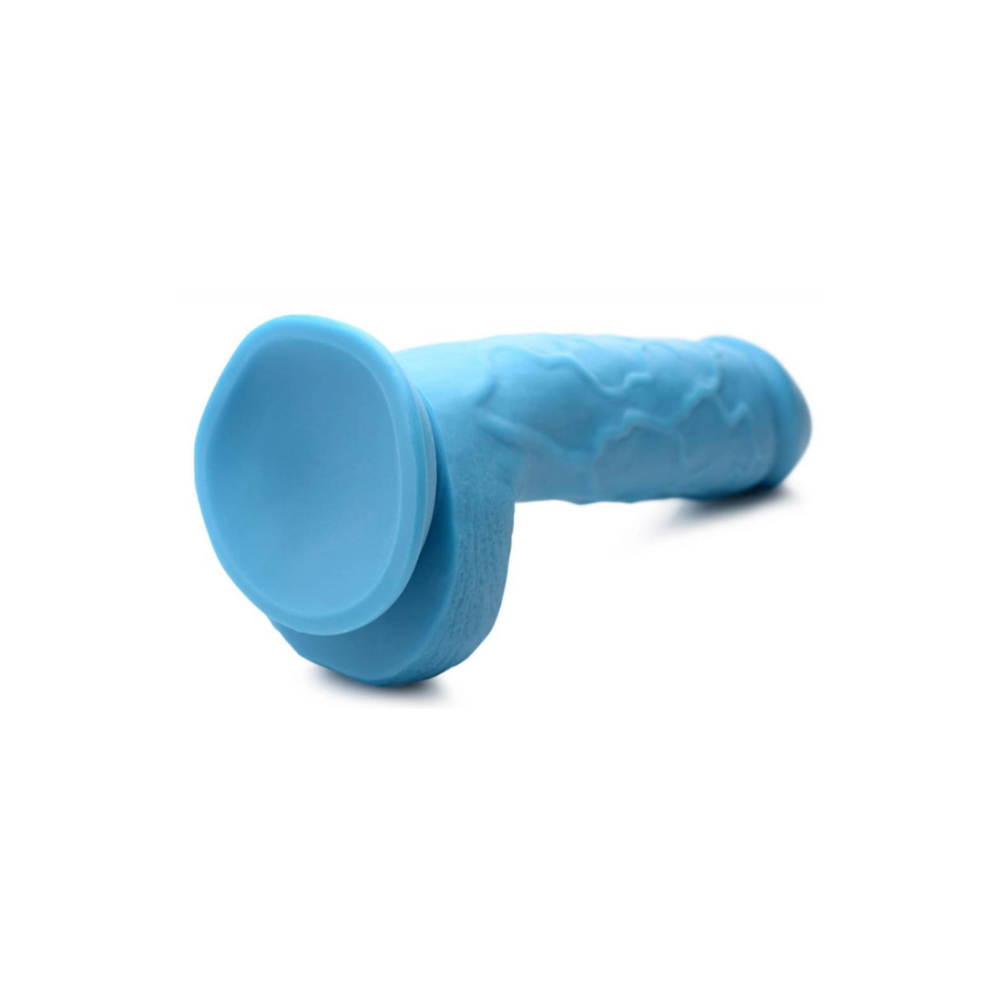 Lichtblauwe dildo van 20.9 cm  van het merk Poppin. Producten van Poppin zijn te koop bij Flavourez.