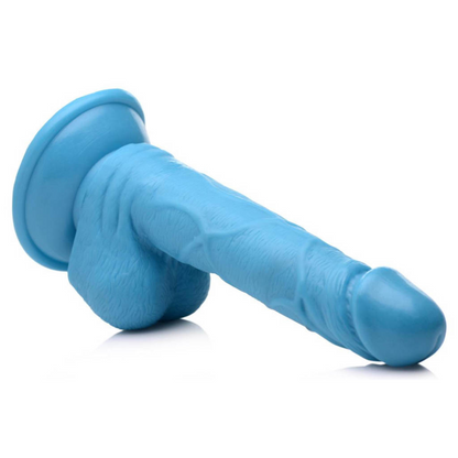 Lichtblauwe dildo van 16.5 cm  van het merk Poppin. Producten van Poppin zijn te koop bij Flavourez.