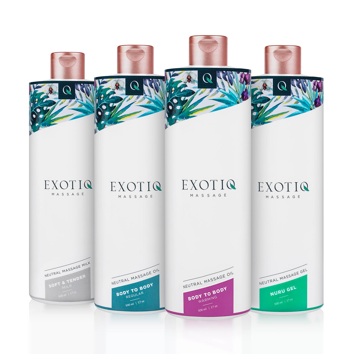Luxe massage Olie van het merk Exotiq. Exotiq Body To Body Oil is perfect voor massages. Producten van Exotiq koop je bij Flavourez