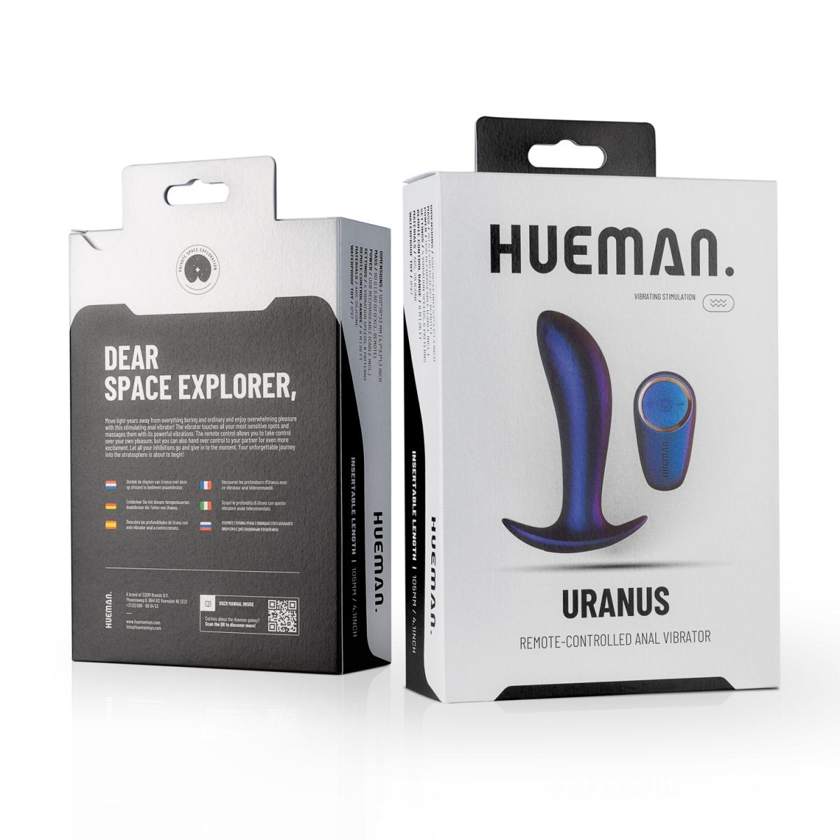Luxe stijlvolle prostaat vibrator van het merk Hueman. De vibrator is gemaakt van zachte siliconen. Hueman koop je bij Flavourez