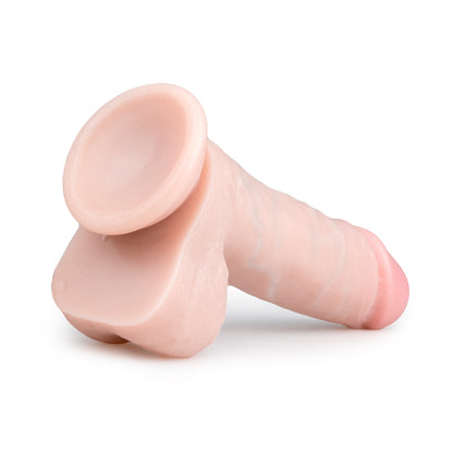 Realistische witte dildo van 17.5 cm met balzak van het merk EasyToys. Perfect voor gay mannen en te koop je bij Flavourez.