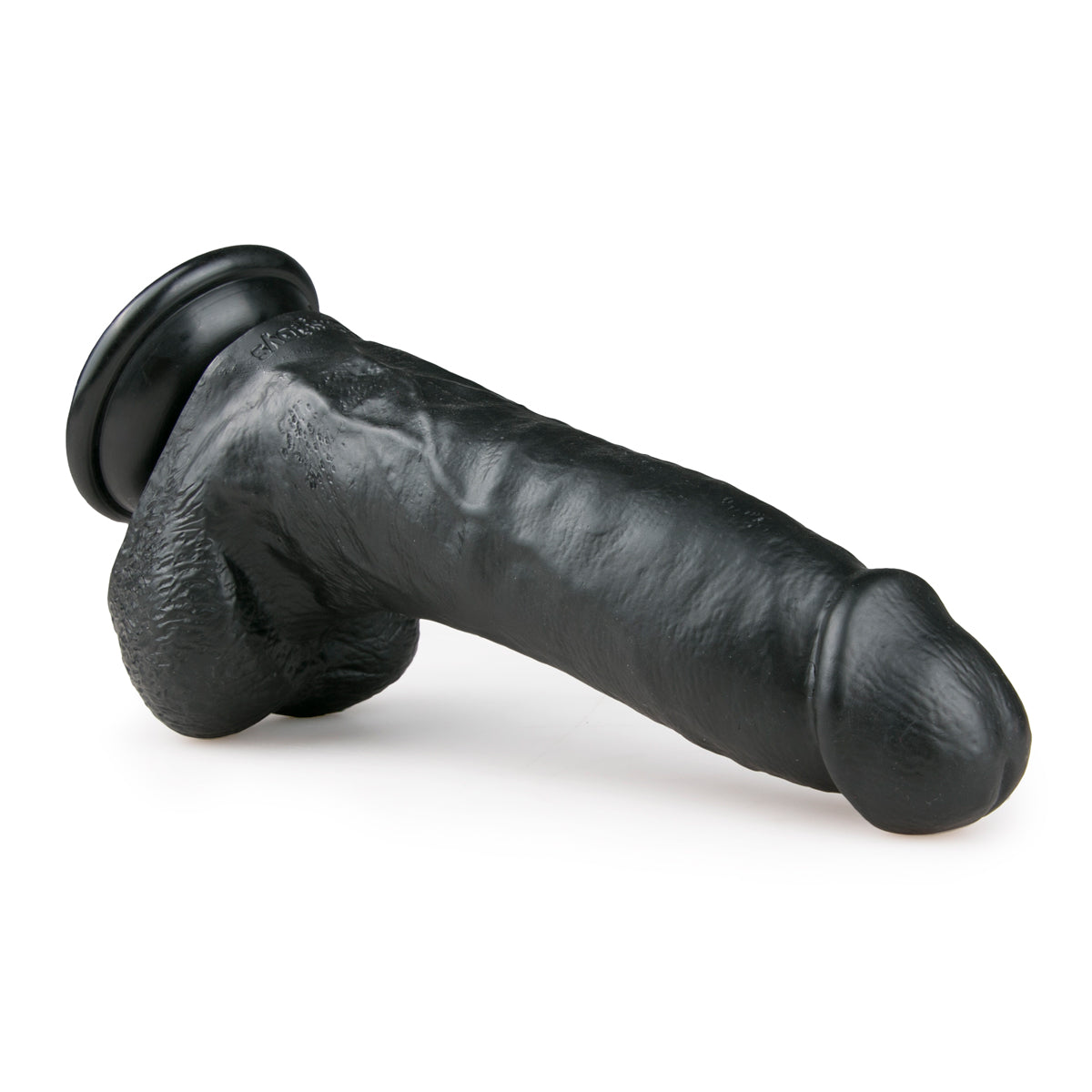 Realistische zwarte XXL dildo van 20 cm met balzak van het merk EasyToys en te koop je bij Flavourez.