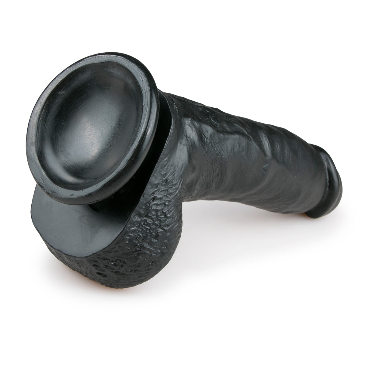 Realistische, zwarte, flexibele dildo van 20 cm met balzak van het merk EasyToys. Dildo's van EasyToys koop je bij Flavourez