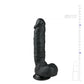Realistische, zwarte, flexibele dildo van 22,5 cm met balzak van het merk EasyToys. Dildo's van EasyToys koop je bij Flavourez