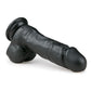 Realistische zwarte, flexibele dildo van 17,5 cm met balzak van het merk EasyToys. Dildo's van EasyToys koop je bij Flavourez