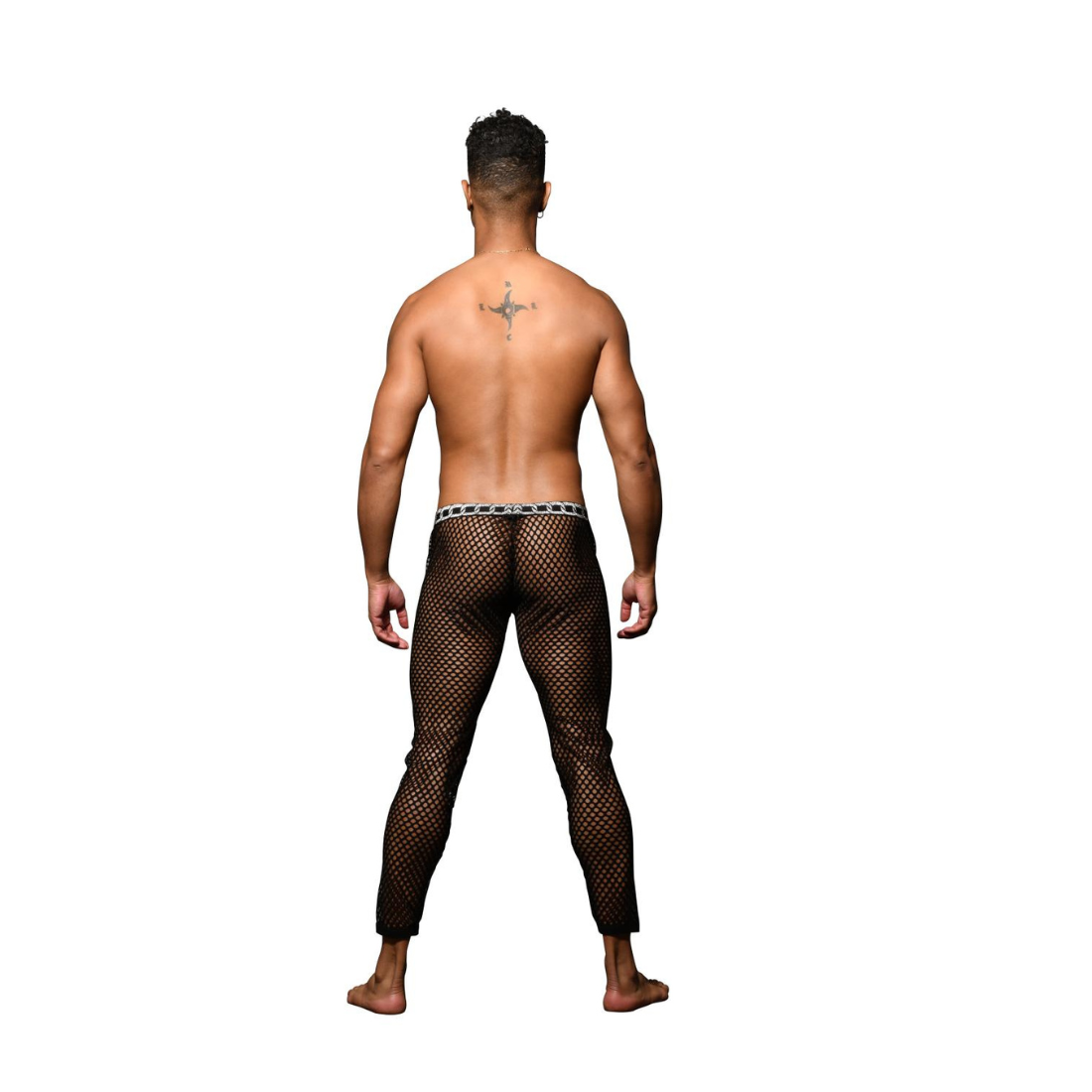 Sexy zwarte mesh legging van het succesvolle merk Andrew Christian. Te koop bij Flavourez