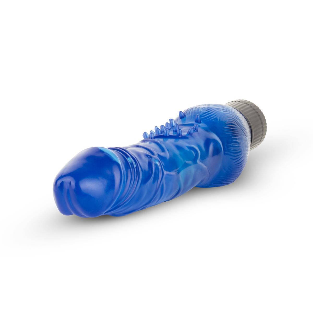 Transparant blauwe virbrator van het merk EasyToys. Geschikt voor de gevorderde gebruiker. EasyToys vibrators koop je bij Flavourez