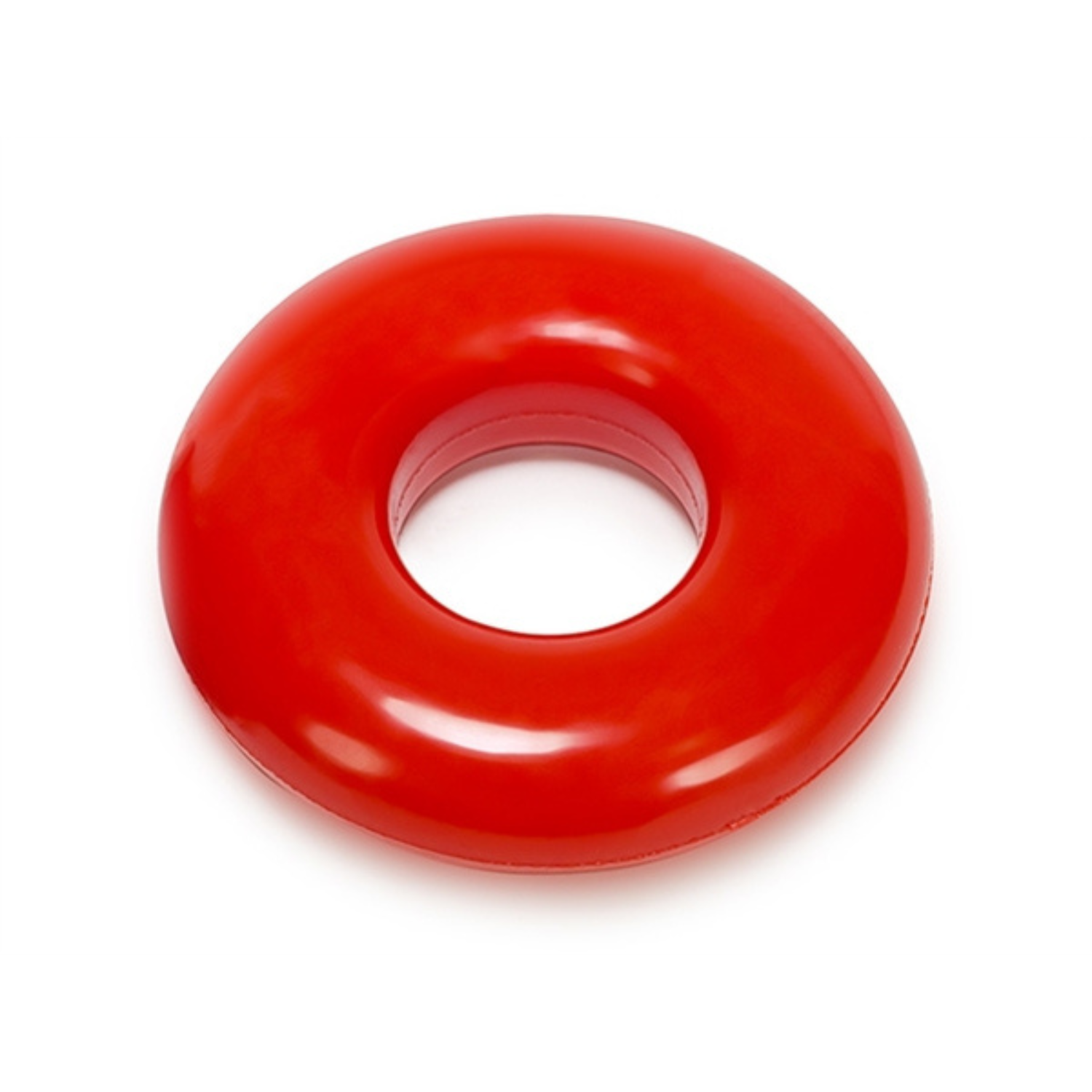 Rode donut cockring ontworpen door Oxballs voor gay mannen en te koop bij Flavourez.