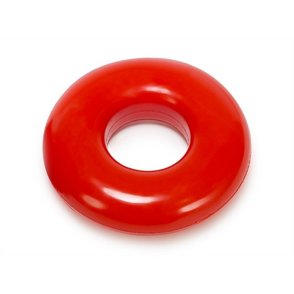 Rode donut cockring ontworpen door Oxballs voor gay mannen en te koop bij Flavourez.