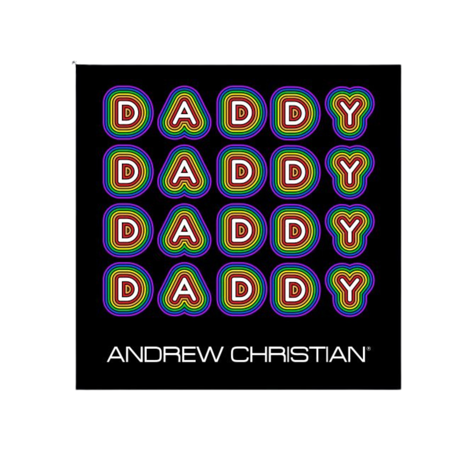 Leuke stickers met gay thema of LGBTQ+ thema, zoals deze leuke stickers ontworpen door Andrew Christian koop je bij Flavourez! Deze "Daddy" sticker is erg uniek! Door deze producten te kopen steun je kleine en grote LGBTQ+ of Gay ondernemingen.