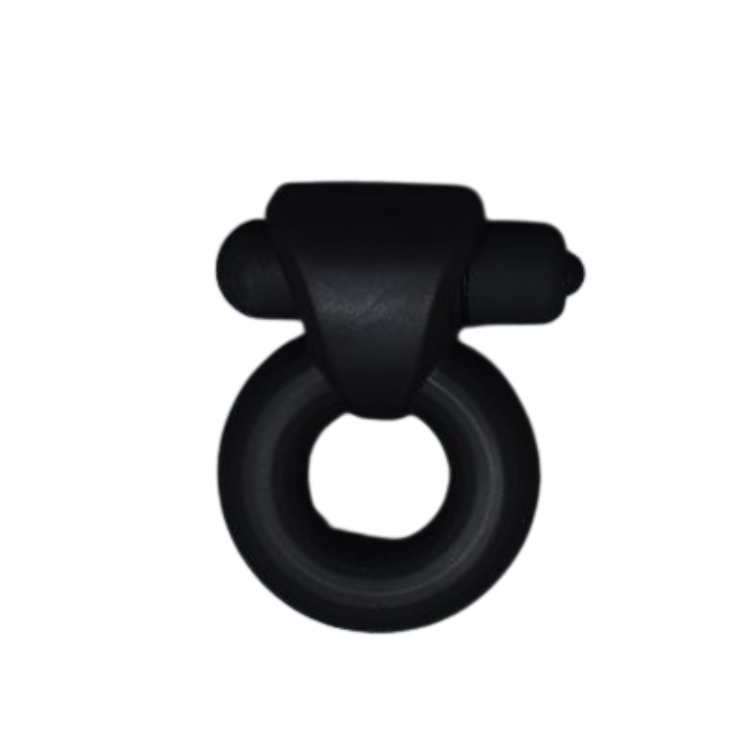 Zwarte, vibrerende anti-rol cock ring ontworpen door Andrew Christian voor gay mannen en te koop bij Flavourez.
