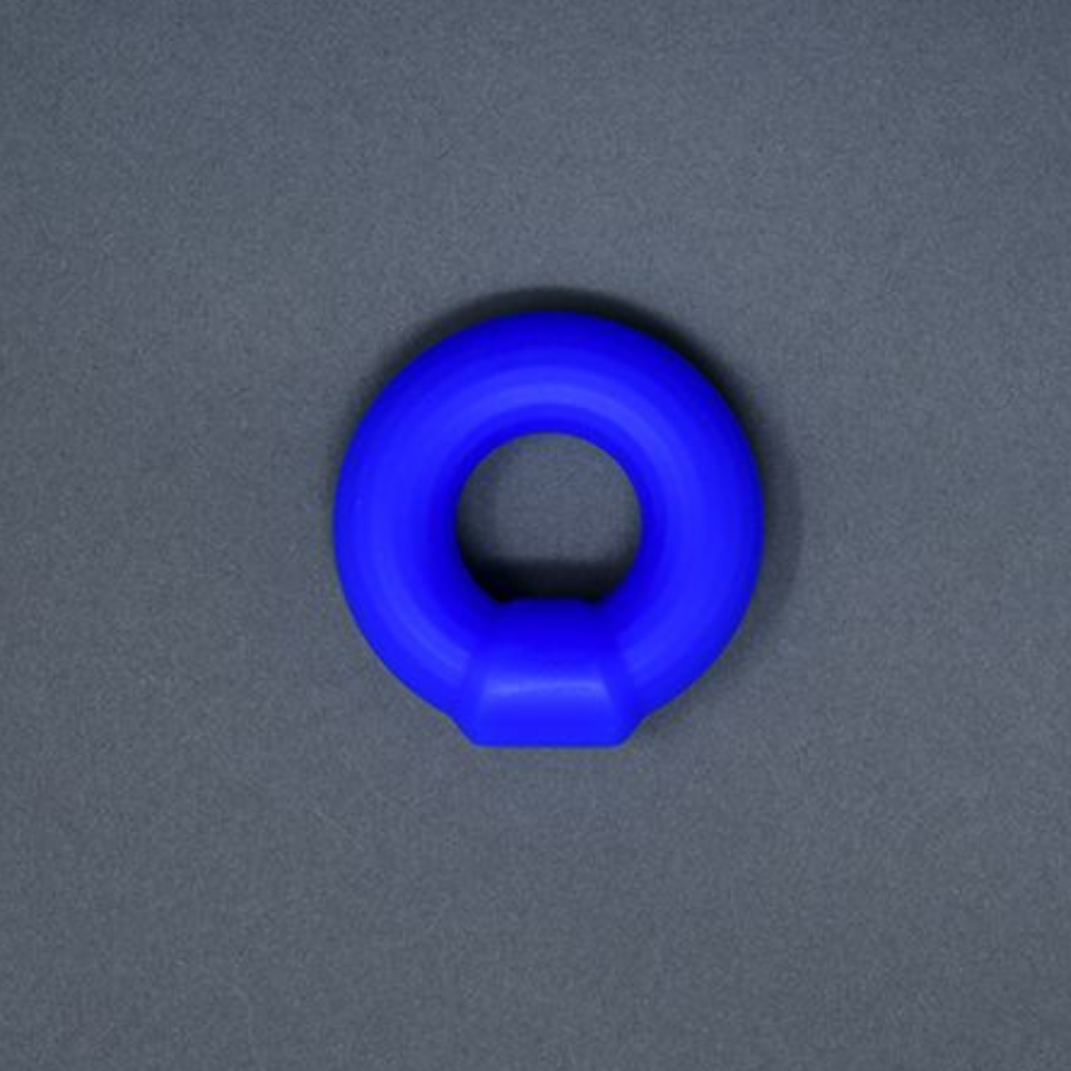 Blauwe anti-rol cock ring ontworpen door Andrew Christian en te koop bij Flavourez.