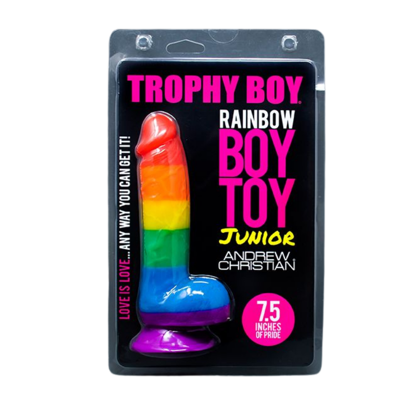 Andrew Christian - Trophy Boy Rainbow Dildo - 19.05 cm (7.5 inch)