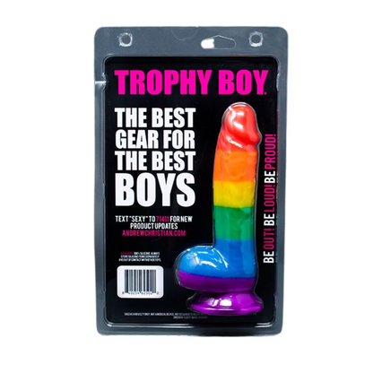 Andrew Christian - Trophy Boy Rainbow Dildo - 19.05 centimeters